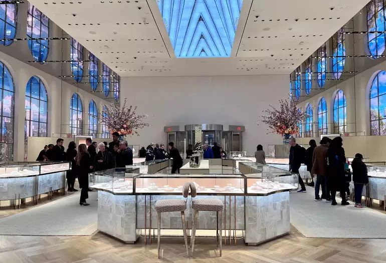 Tiffany Unveils Revamped New York Flagship, Showcasing New Look