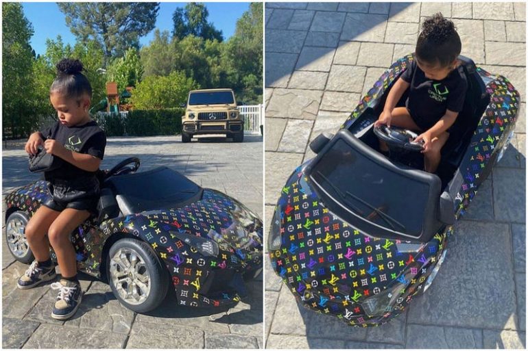 Kylie Jenner's Daughter Stormi Has a Louis Vuitton Toy Car: Photos