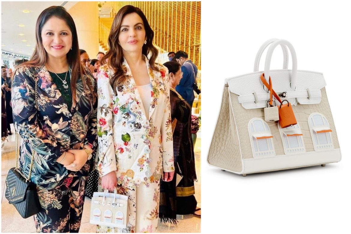 While her husband Mukesh Ambani, who is Asia's richest man, wears an $8,500  Rolex watch, Nita carries a Hermes Birkin bag so rare that it costs more  than a two-bedroom apartment in