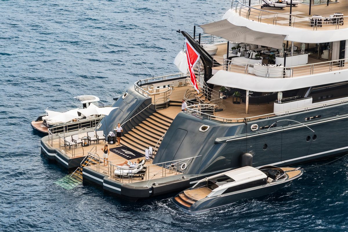 NBA legend Magic Johnson loves this 295 feet long superyacht so much that  he charters it every year for $1.5 million a week to spend time with family  and friends. The stunning