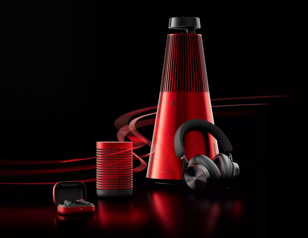 Bang & Olufsen has collaborated with Ferrari on special edition Bluetooth  speakers and headphones finished in the Italian marque's signature red -  Luxurylaunches