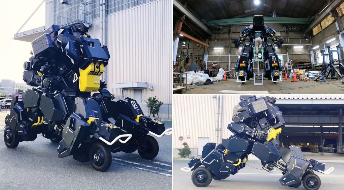 The perfect toy for billionaires – This $2.75 million giant mech robot from Japan is a real-world transformer bot with a cockpit. It is almost 15 feet tall, weighs 3.5 tons, has