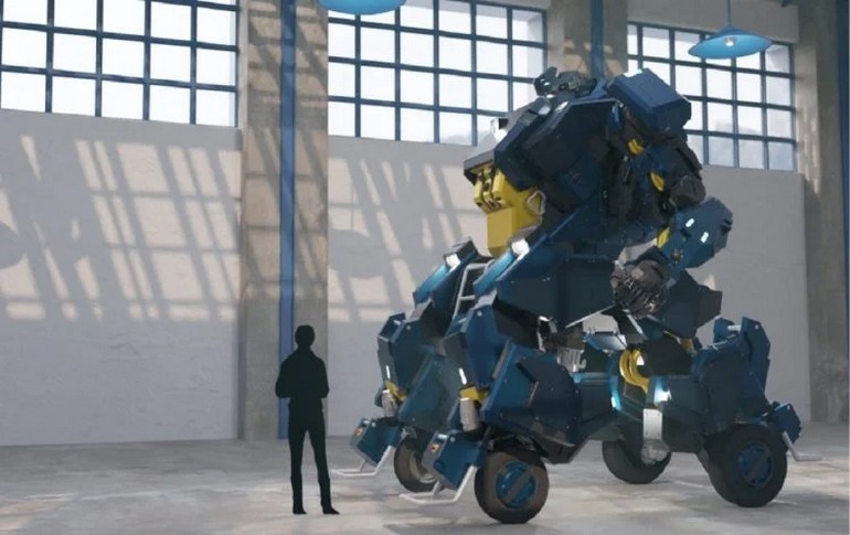 See Jeff Bezos test the giant robot of your nightmares