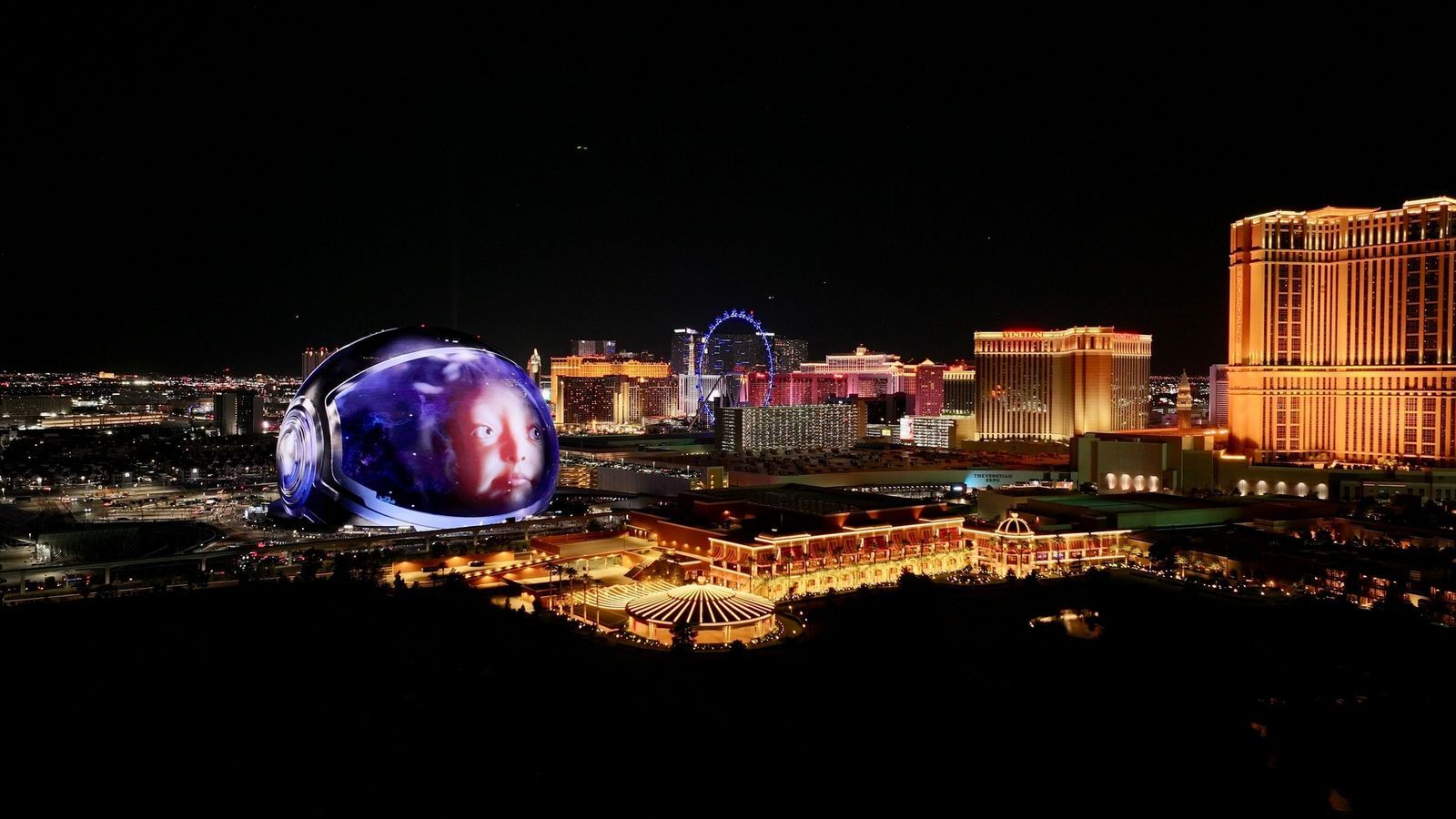 Las Vegas Sphere dazzles with Spaceship Earth-esque LED display