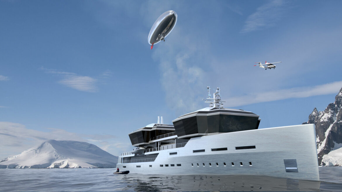 explorer yacht helicopter