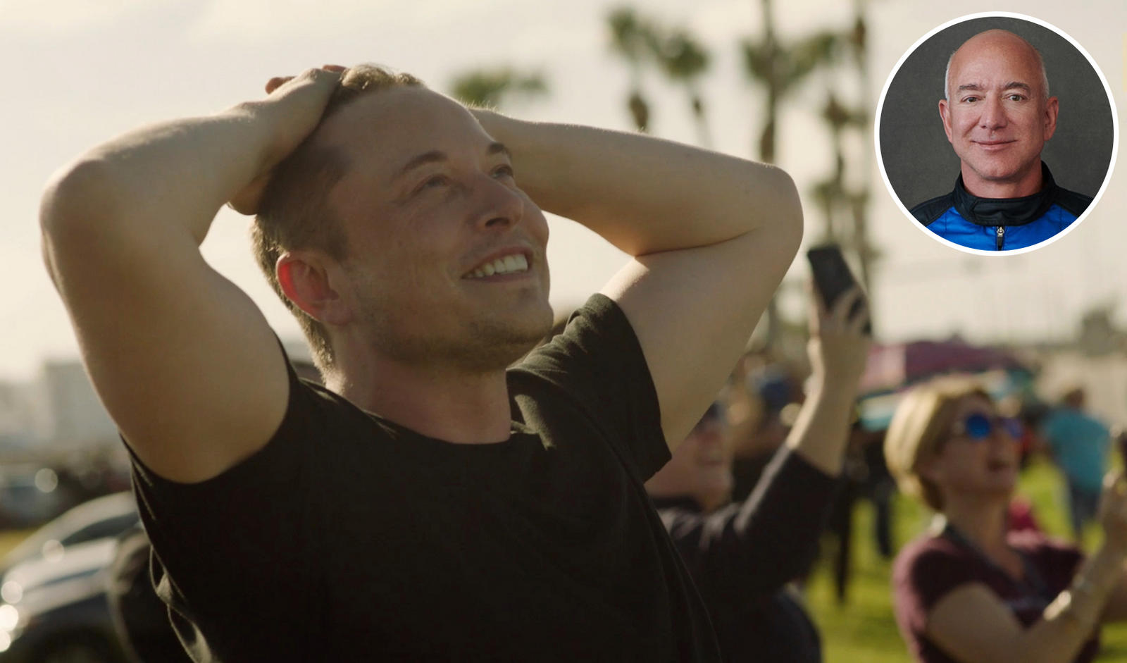 Elon Musk has so wealthy that the gap between him and Jeff Bezos