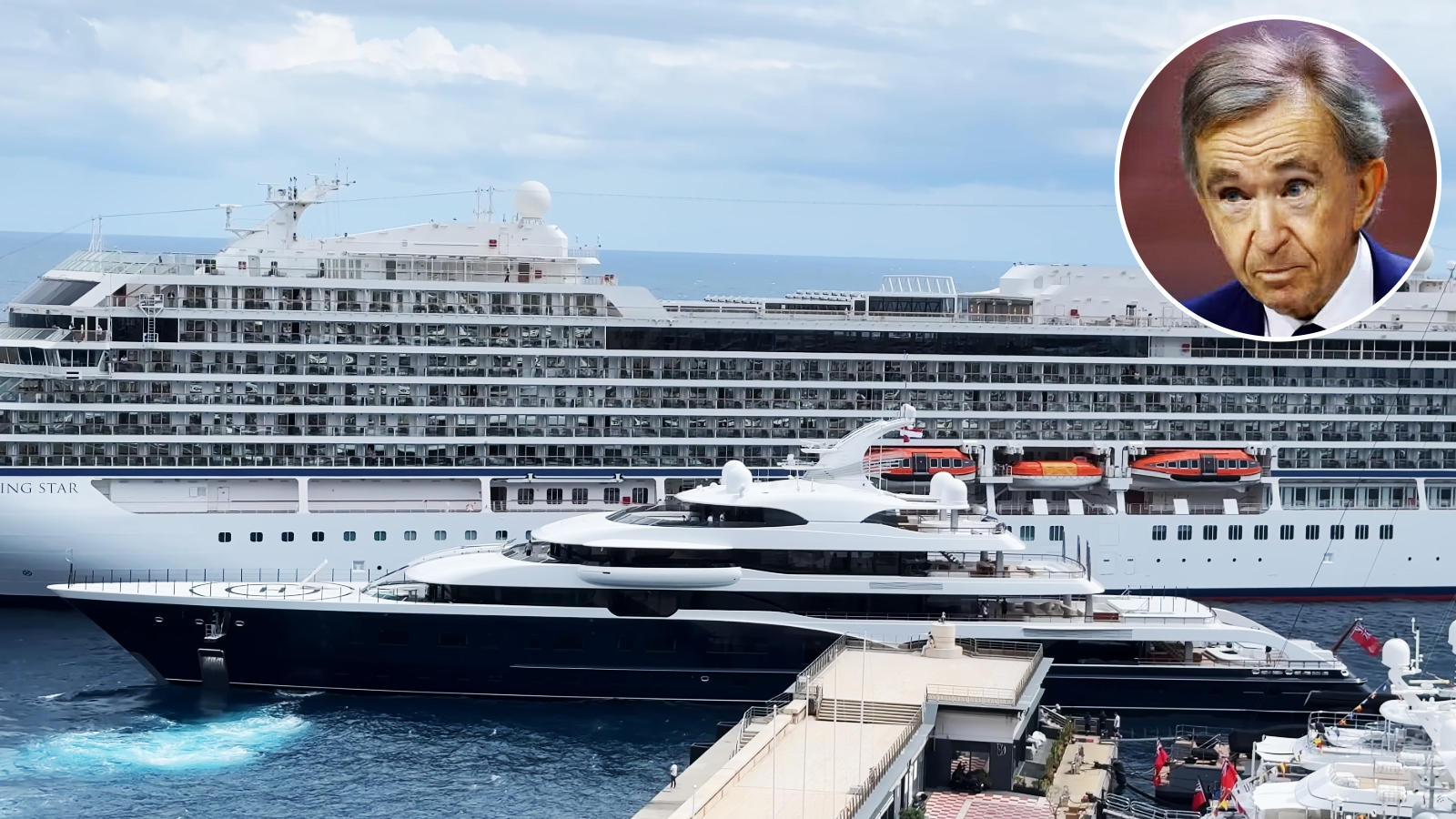 Louis Vuitton boss Bernard Arnault’s $150 million, 333-foot superyacht dwarfs over every other billionaire’s superyachts for now at the 2025 Monaco Grand Prix