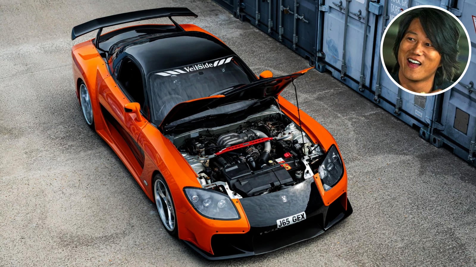 Selling for $1.2 million, Han's legendary orange‑and‑black Mazda