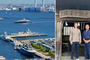 Mark Zuckerberg yacht in Yokohama